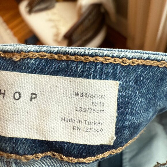 Topshop Denim Skinny Jeans W34 L30 - Picture 5 of 7